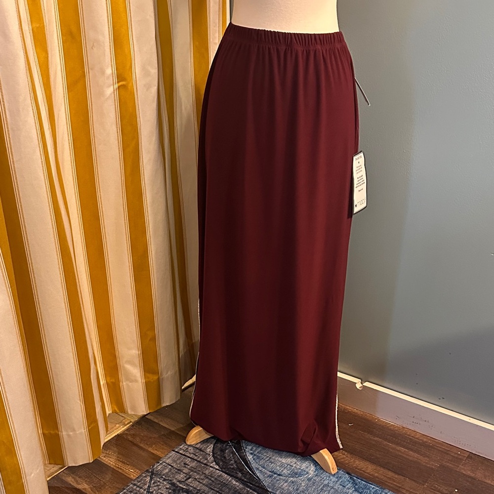 MSK Deep Red Maxi Skirt